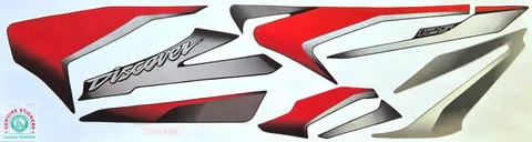 Bajaj Discover 125 New 2018 Black Bike - Red Sticker — DISCOVER sticker Sri Lanka